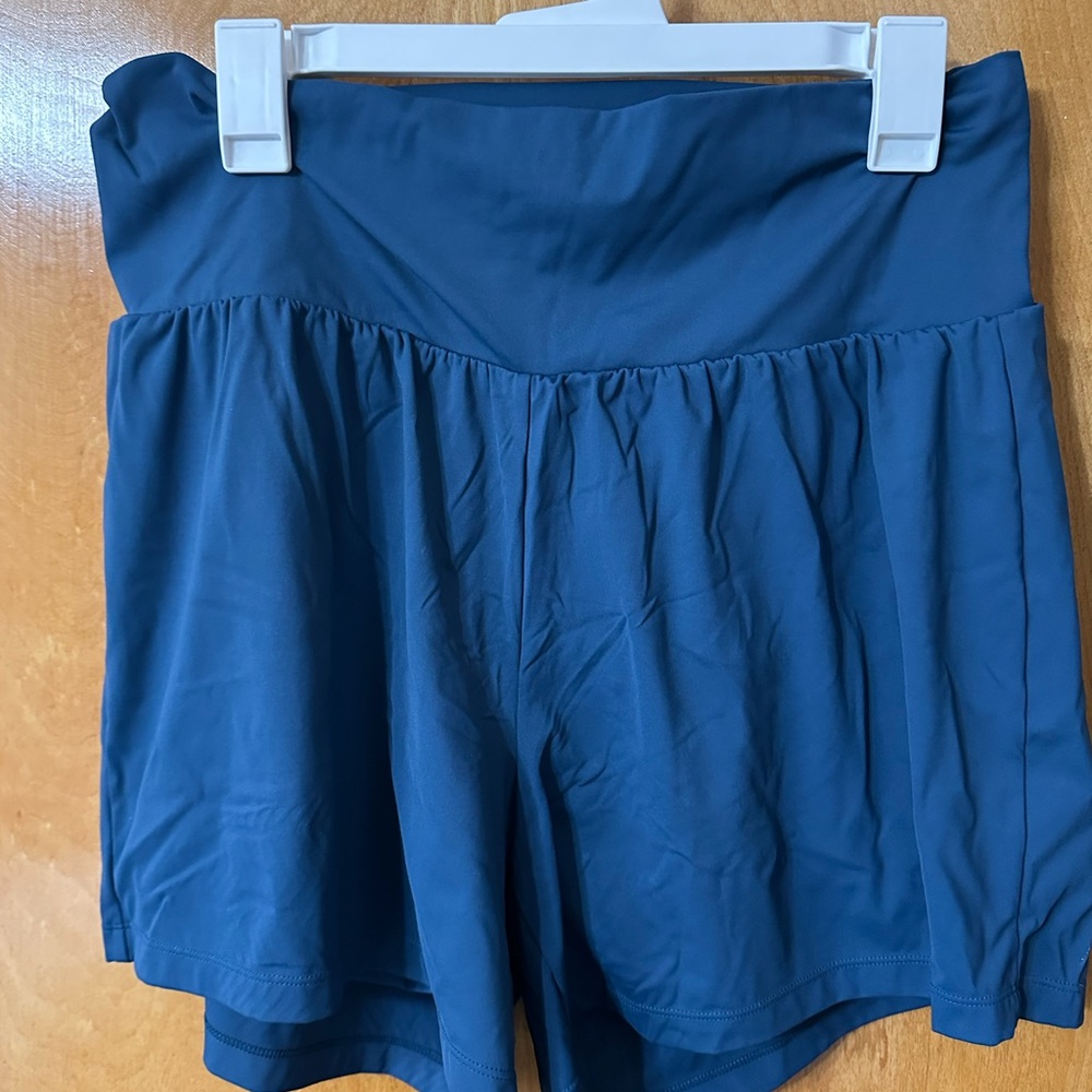 HALARA High-Waisted Blue Shorts